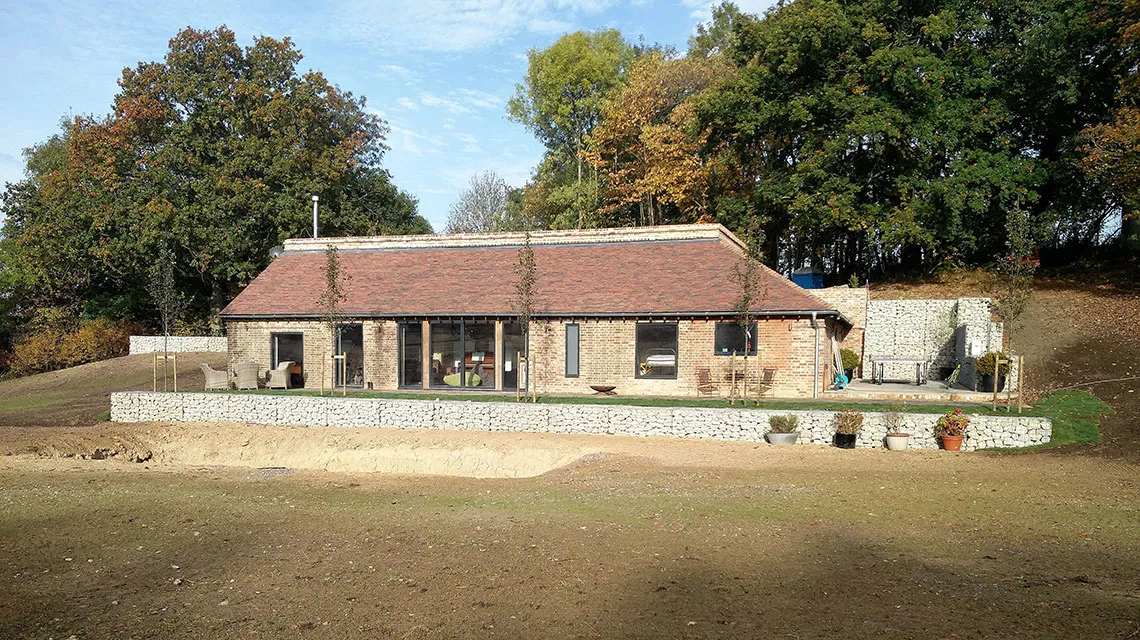 Pump House with new roof, fittings and landscaping.